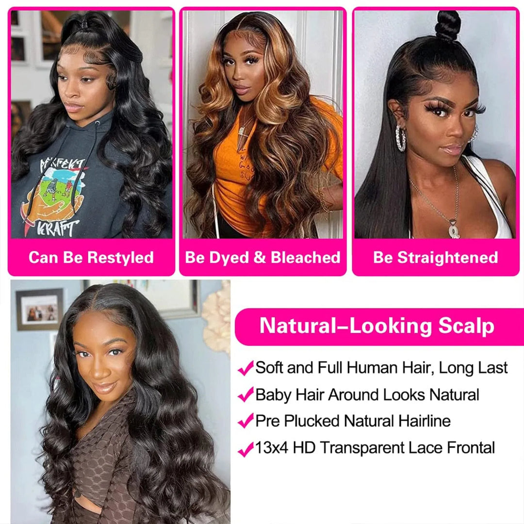 Empower Wave HD Lace Wig – 30-40" Body Wave Brazilian Wig (13x4 & 13x6)