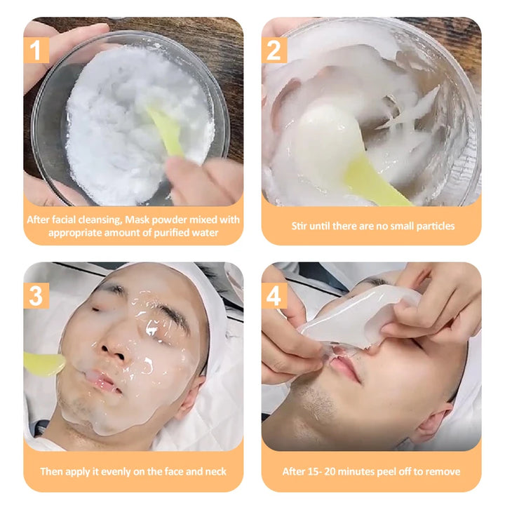 HydraGlow Jelly Mask Powder – Hyaluronic Acid Firming & Moisture Recharge (500g)