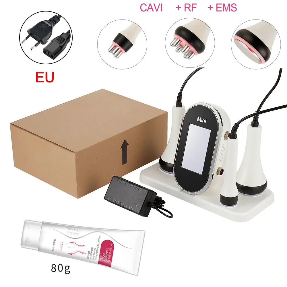 40K Ultrasonic Cavitation & RF EMS Machine – Body Slimming, Facial Lifting & Skin Tightening Beauty Device