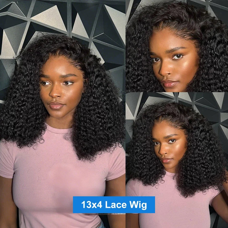 Valuri Deep Wave Bob – Short HD Lace Frontal Wig, 100% Human Hair, 180–250% Density