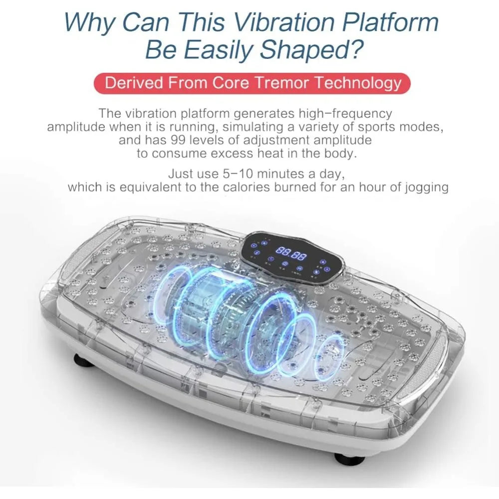 EmpowerVibe Pro XXL Vibration Plate for Full-Body Fitness & Recovery