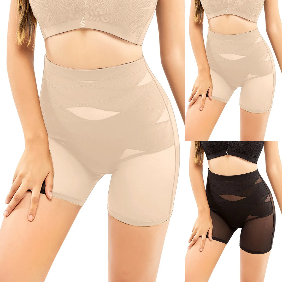 High-Waisted Seamless Shaping Boyshorts – Tummy Control Underwear