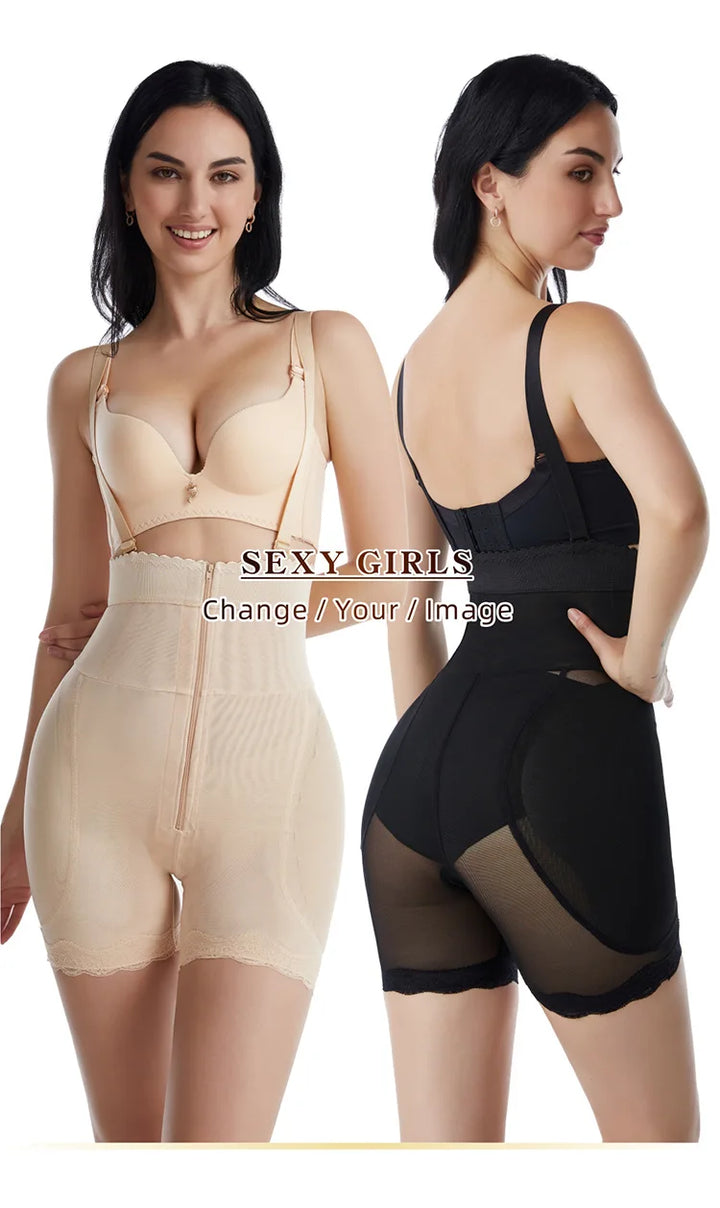 Women's Body Shaper with Hip Pads & Tummy Control