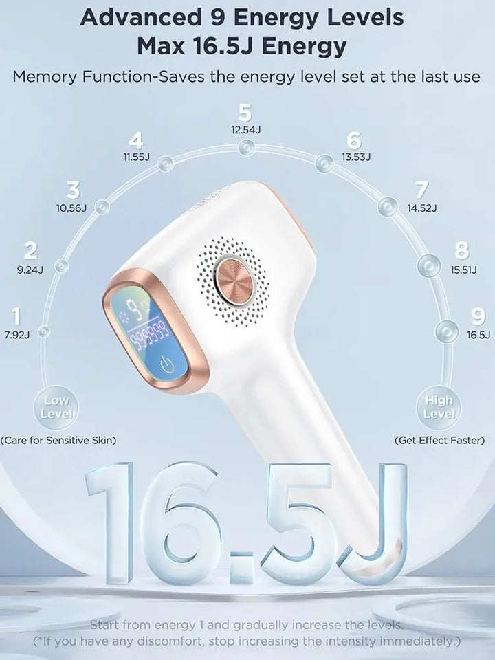 INNZA IceCool IPL Hair Removal Device – 9 Levels for Painless, Permanent Results