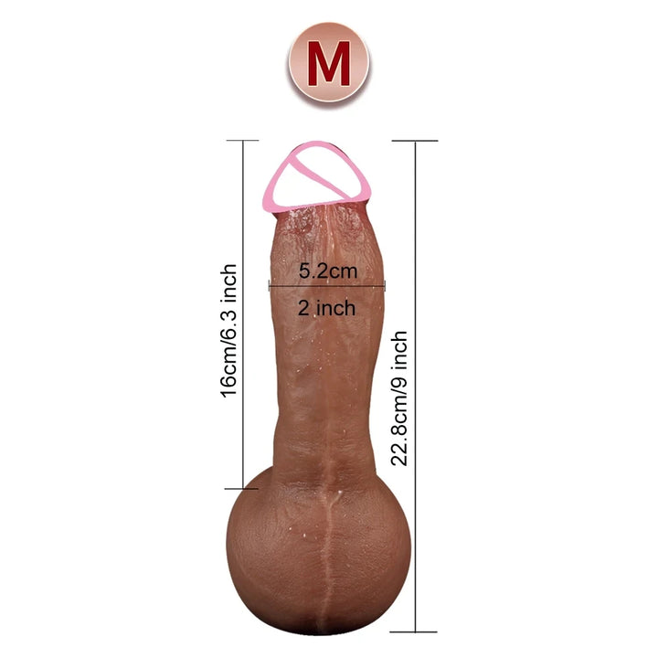 Pas Cu Pas Realistic Silicone Dildo – Soft, Lifelike Penis with Suction Cup for Hands-Free Pleasure