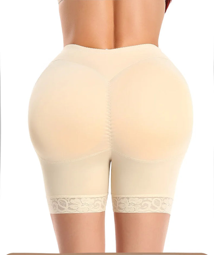 Women’s Butt Lifter Padded Lace Shapewear – Seamless Booty Enhancer Shorts
