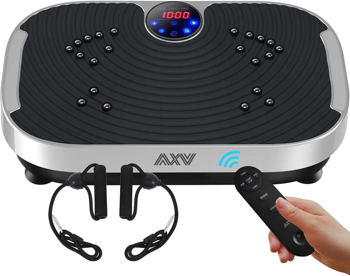 EmpowerVibe Body Toning Plate – Whole Body Vibration Machine with Resistance Bands