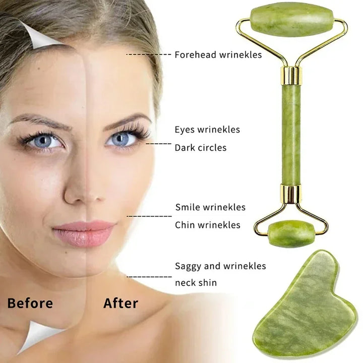 Radiance Ritual Rose Quartz Roller & Gua Sha Set