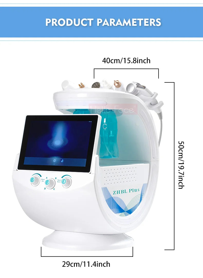 Smart Ice Blue 7-in-1 HydraFacial System – AI-Powered Skin Rejuvenation