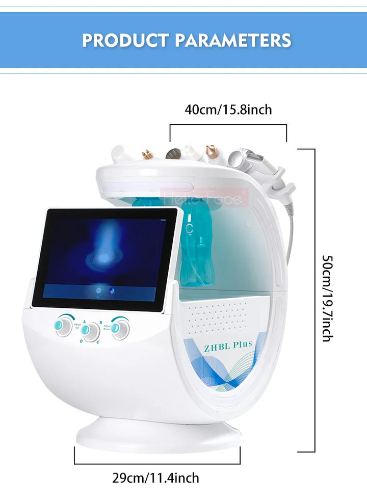 Smart Ice Blue 7-in-1 HydraFacial System – AI-Powered Skin Rejuvenation