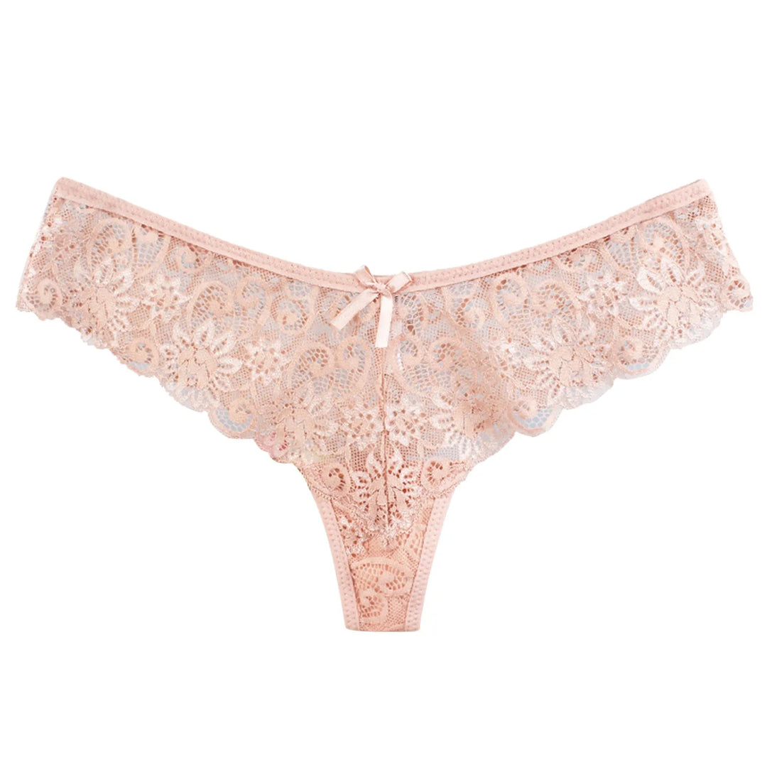 Whisper Lace Seamless G-String – Low Waist Mesh Thong for Women