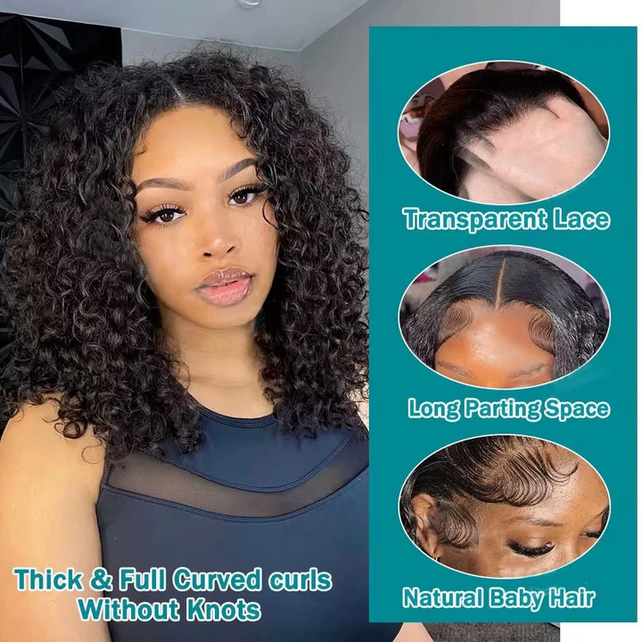 Empower Volume 250% HD Lace Wig – Brazilian Deep Wave Bob (Short, 13x4/13x6 Frontal)