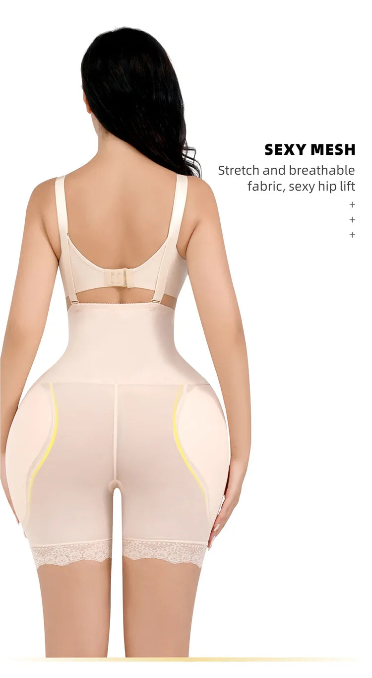 Women's Body Shaper with Hip Pads & Tummy Control