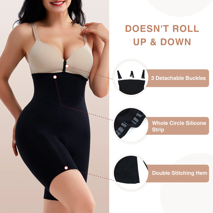 Seamless High-Waist Waist Trainer & Butt Lifter Shapewear – Tummy Control Slimming Panties