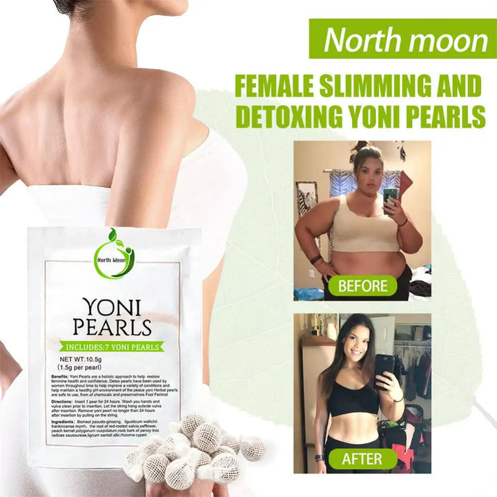 Natural Slimming Detox Yoni Pearls – Herbal Weight Loss & Body Shaping Beads | 7pcs Pack