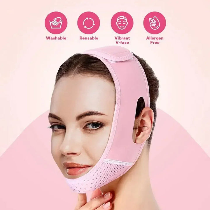 V-Line Face Shaping Strap – Double Chin Reducer & Skin Tightening Lifting Band