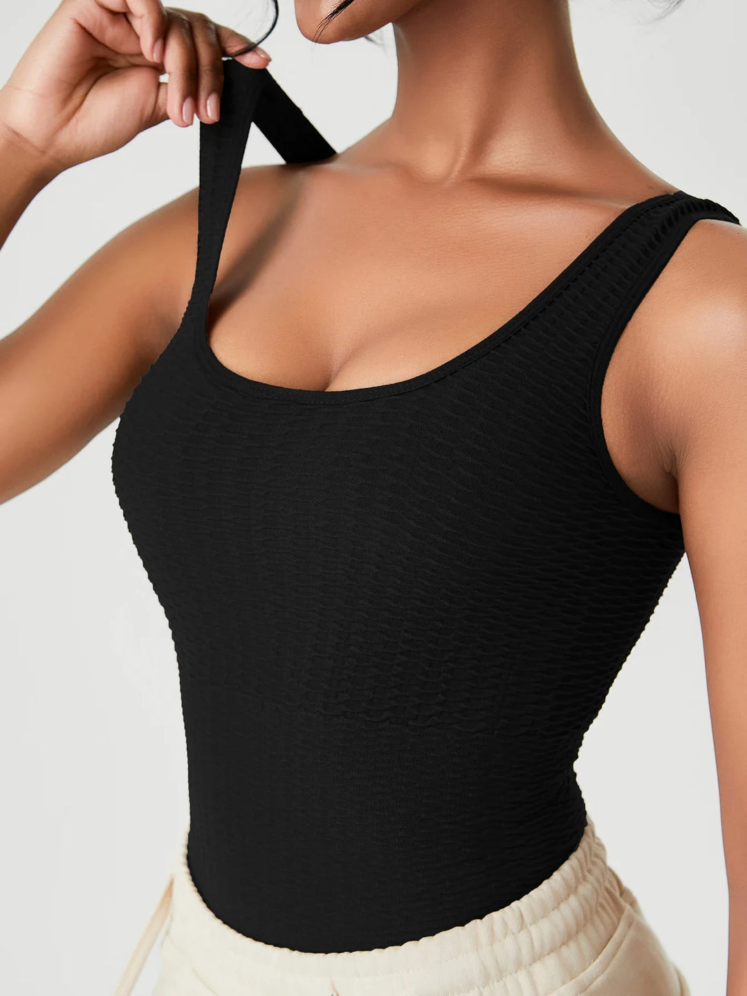 Women's Seamless Sleeveless Yoga Jumpsuit – One-Piece Push-Up Gym Bodysuit Workout Fitness Tracksuit