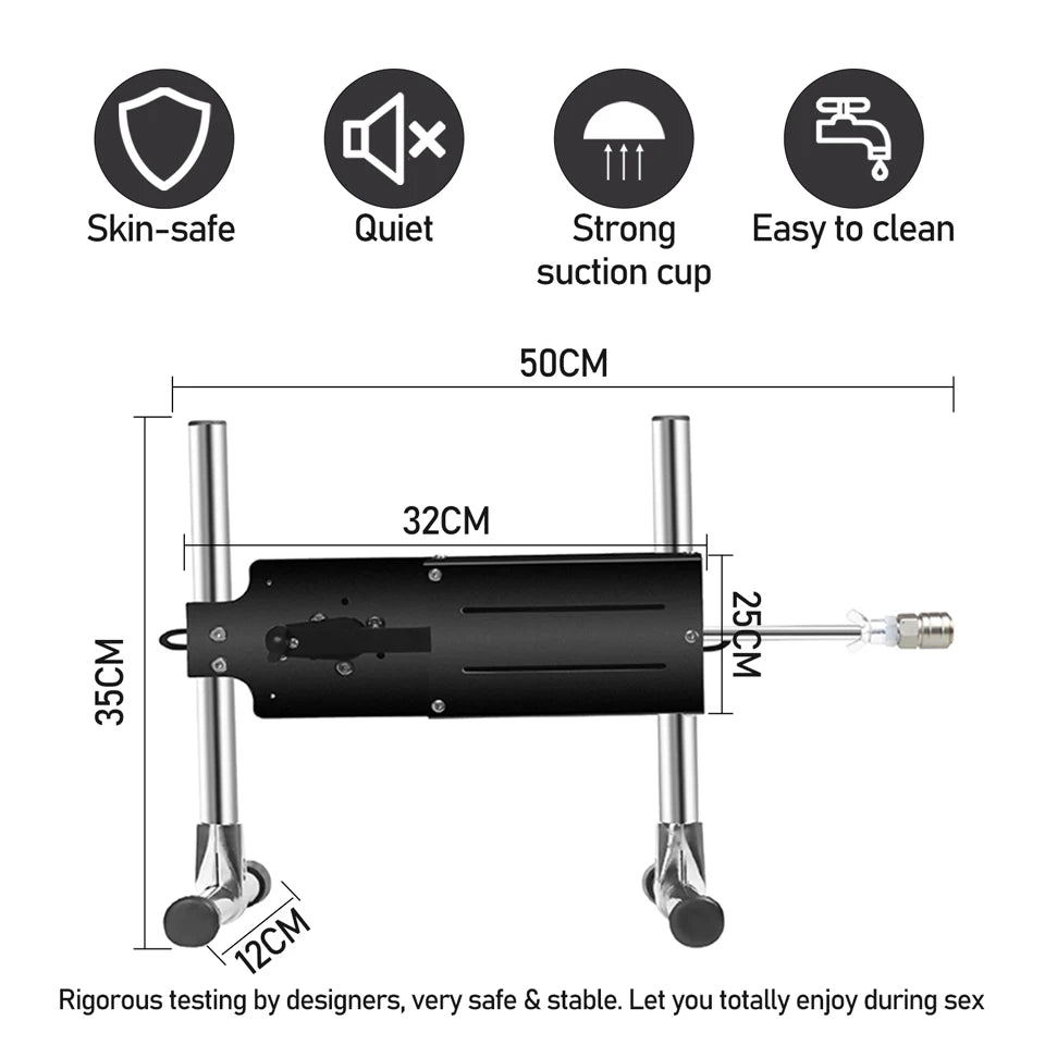 FREDORCH Remote Control Sex Machine F22 – Telescopic Thrusting Machine with Dildo & Suction Cup, Adjustable Speed & Angle for Couples and Solo Play