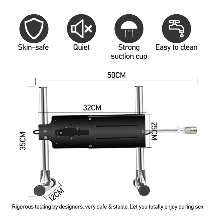 FREDORCH Remote Control Sex Machine F22 – Telescopic Thrusting Machine with Dildo & Suction Cup, Adjustable Speed & Angle for Couples and Solo Play