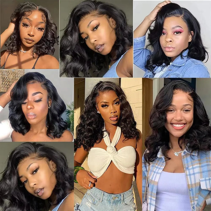 Grace Wave Lace Wig – Glueless Body Wave Bob in Remy Human Hair