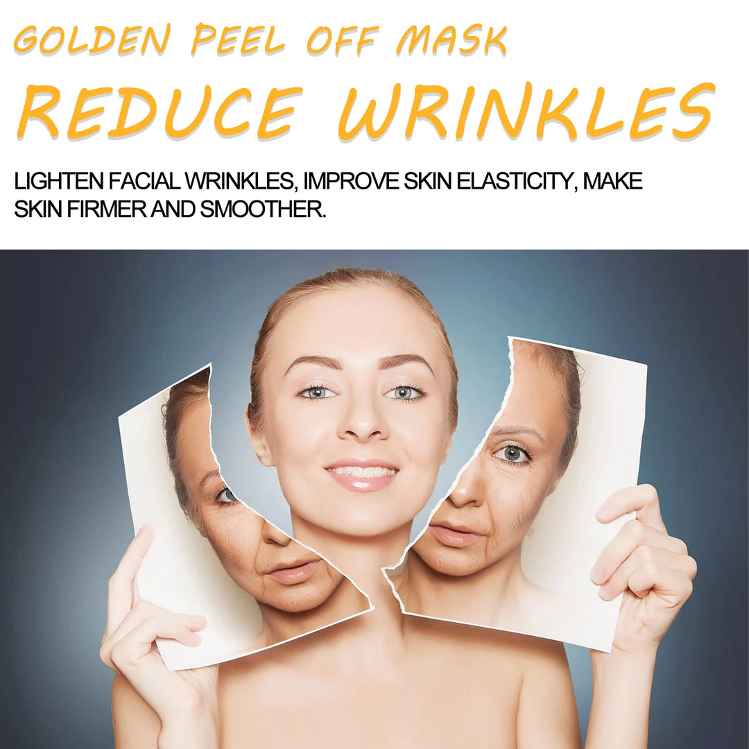 24K Gold Foil Peel-Off Facial Mask Deep Cleansing