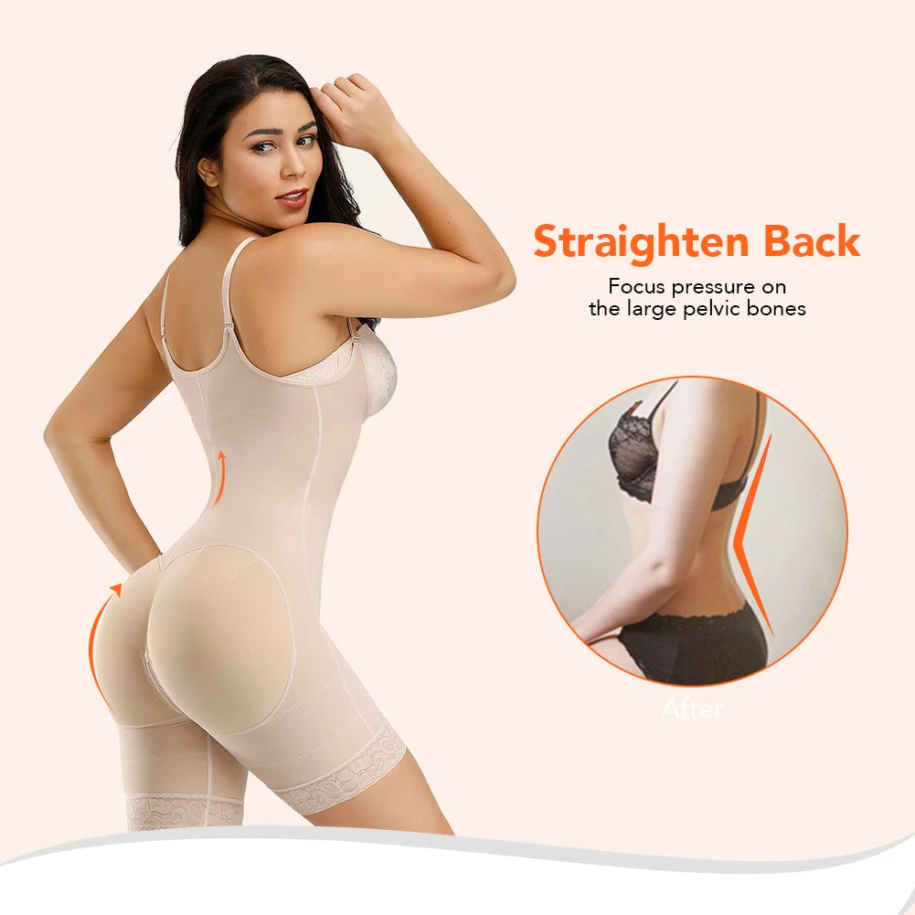 Colombian Waist Trainer Body Shaper – Postpartum Slimming & Butt Lifting Girdle