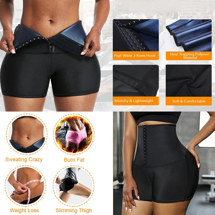 MISSMOLY Hot Sweat Sauna Panties – Women’s Thermo Body Shaper Shorts
