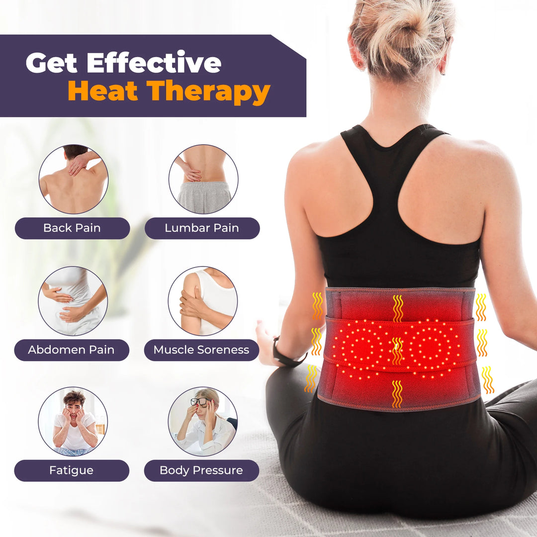 Ms.Dear Heated Waist Belt – Infrared Massage & Cramp Relief