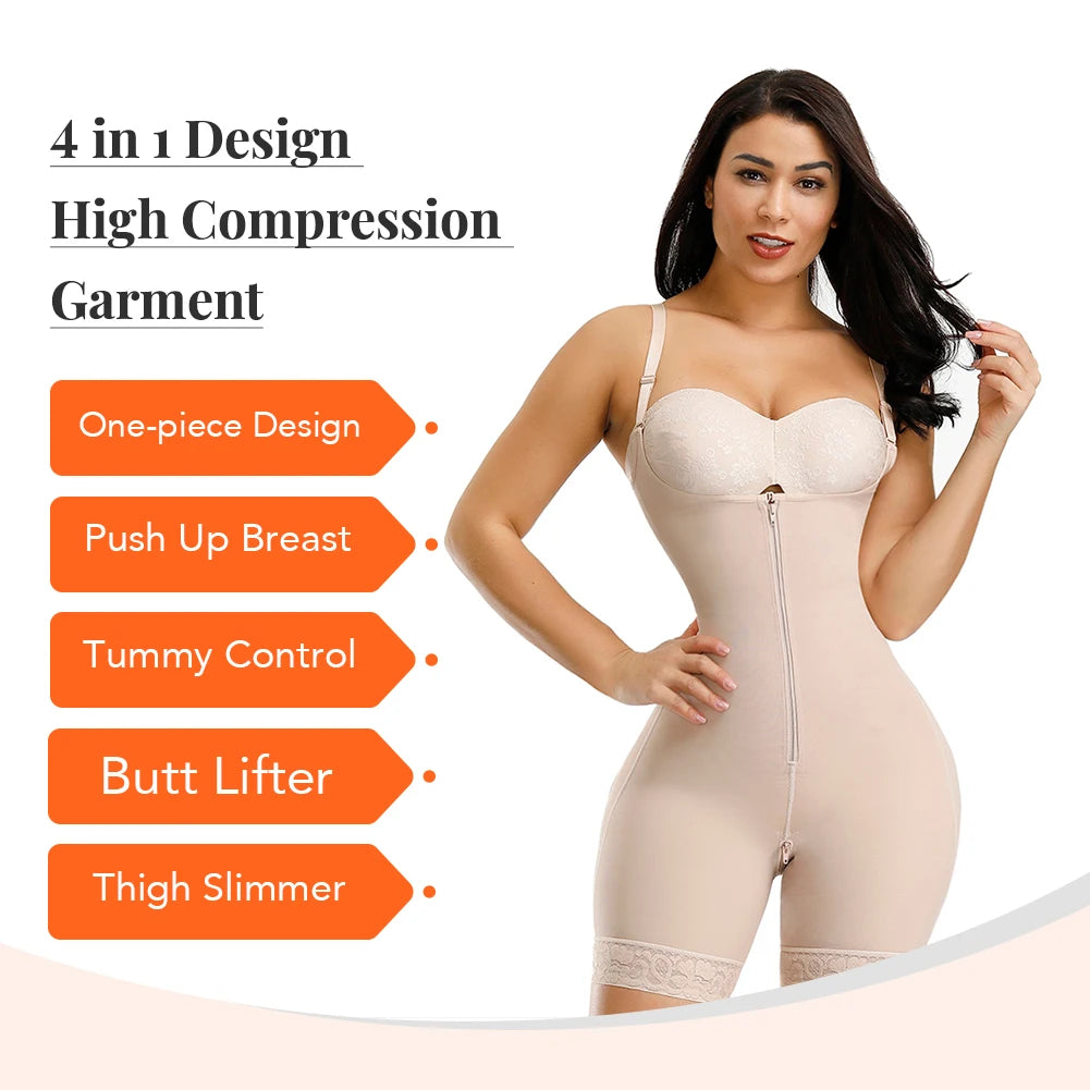 Colombian Waist Trainer Body Shaper – Postpartum Slimming & Butt Lifting Girdle
