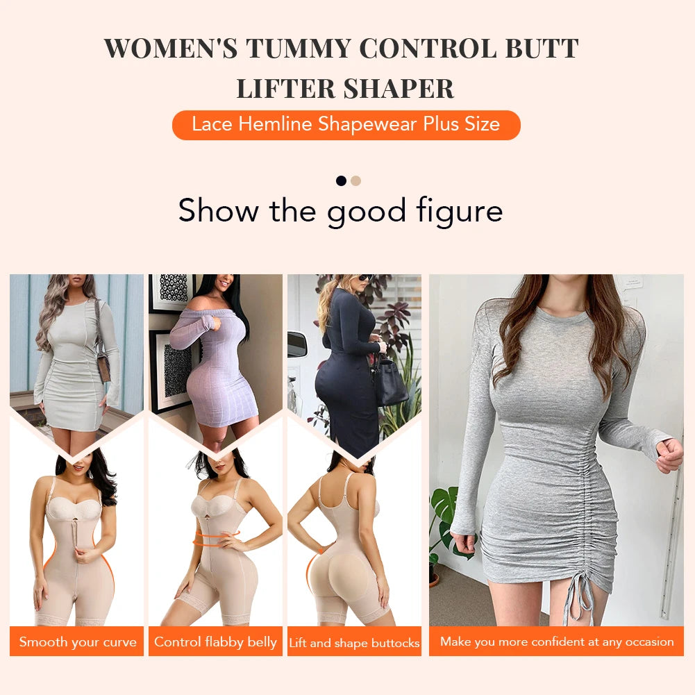 Colombian Waist Trainer Body Shaper – Postpartum Slimming & Butt Lifting Girdle