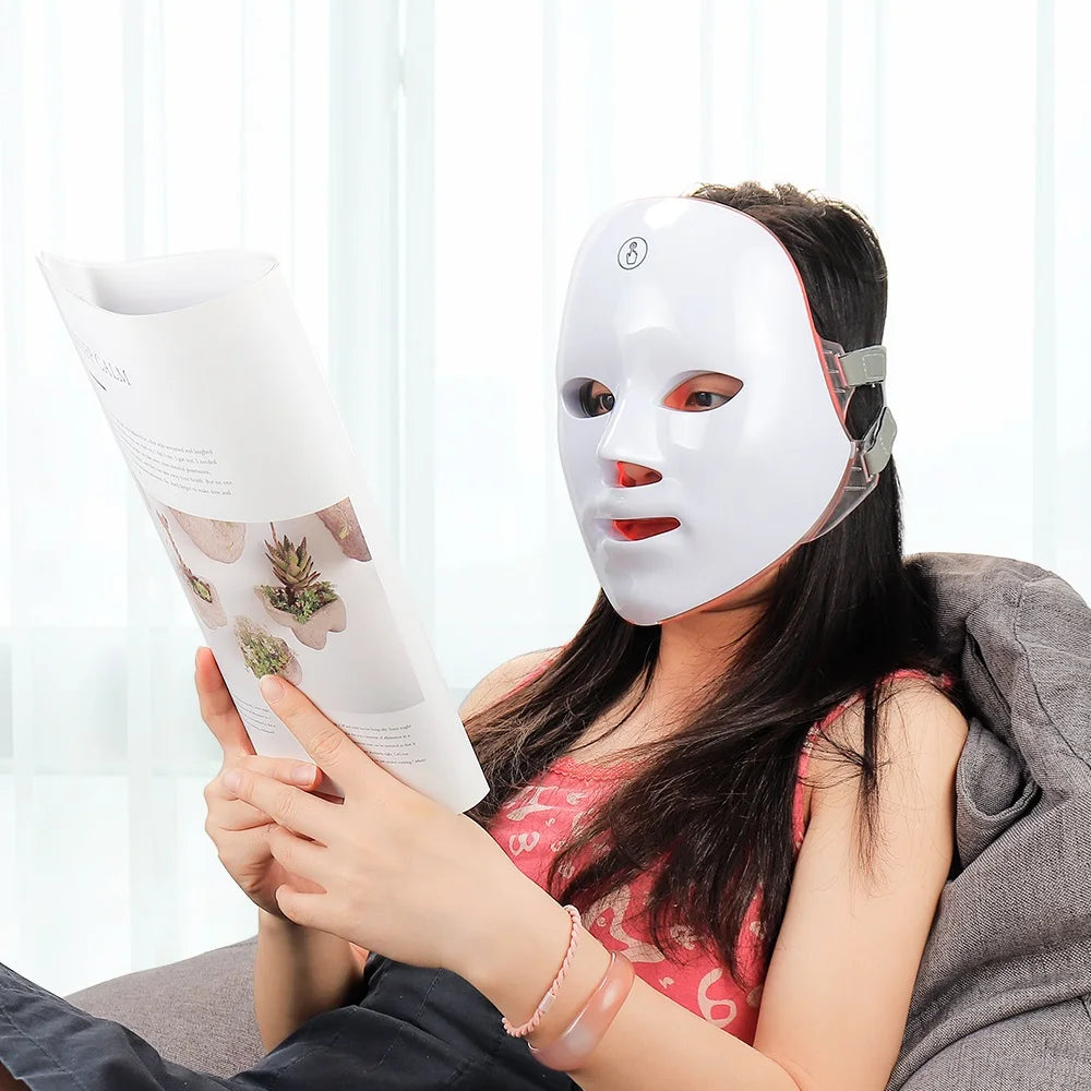LumaGlow 7-Color LED Facial Therapy Mask