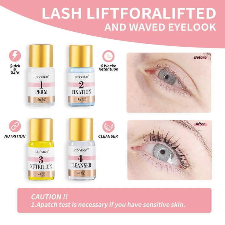 LuxeLash & Brow Tint + Lift Kit – Long-Lasting Curl & Color Enhancer (25–35 Days)