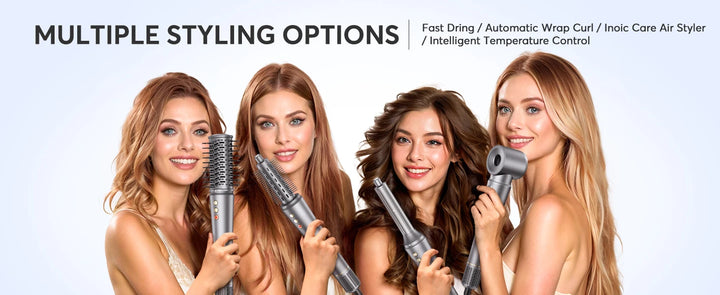 LuxeFlow 5-in-1 AirStyler Pro – Volumize, Curl, Straighten & Shine