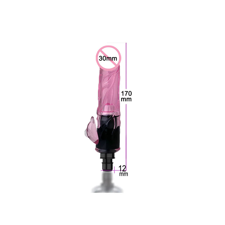 PAQIN Fascia Gun Vibrator Attachment – Soft Silicone G-Spot & Clitoral Stimulator Head, Waterproof Dildo Massager for Women & Couples