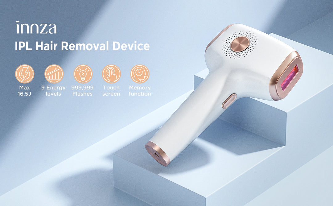 INNZA IceCool IPL Hair Removal Device – 9 Levels for Painless, Permanent Results
