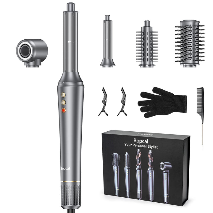 LuxeFlow 5-in-1 AirStyler Pro – Volumize, Curl, Straighten & Shine
