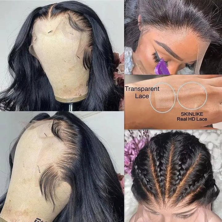 Sculpted Body Wave HD Lace Wig – 30–40” Brazilian Human Hair, 200–250% Density