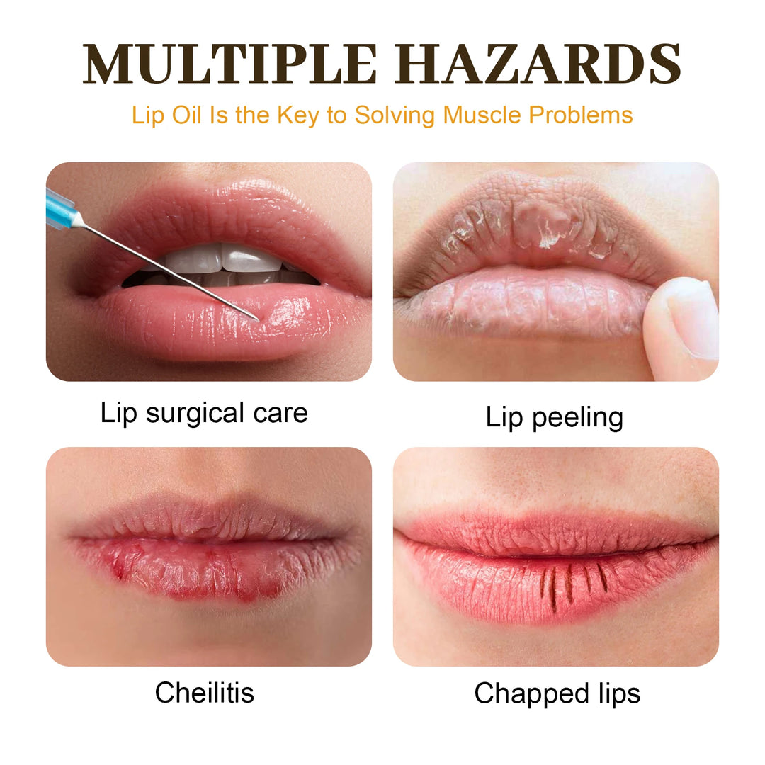 Honey Lip Oil – Long-Lasting Moisturizing Lip Balm with Beeswax & Olive Oil – Transparent Lip Care for Smooth, Plump Lips (5g)