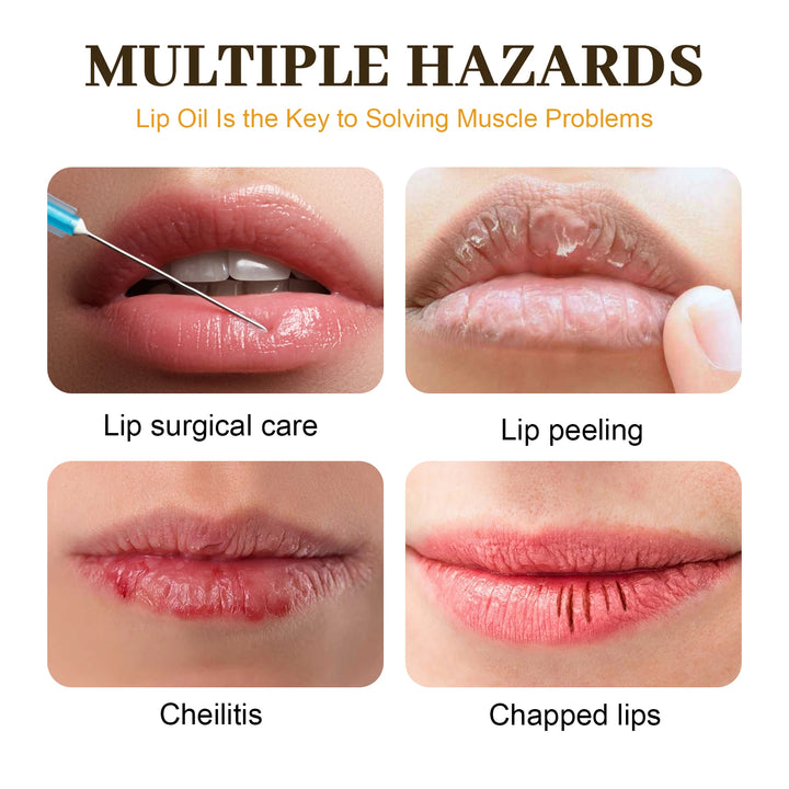 Honey Lip Oil – Long-Lasting Moisturizing Lip Balm with Beeswax & Olive Oil – Transparent Lip Care for Smooth, Plump Lips (5g)