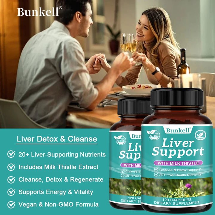 Bunkell Advanced Liver Detox Capsules – 120ct