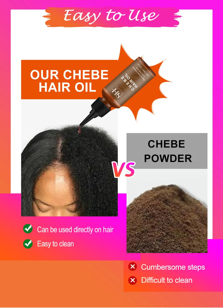 Chebe PowerGrow Hair Revival Set – Anti-Breakage & Fast Growth Oil for Thicker, Stronger Hair