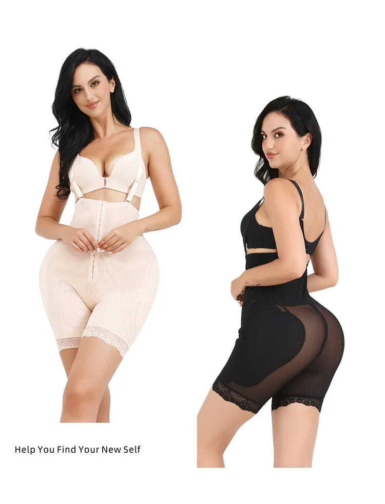 Women's Body Shaper with Hip Pads & Tummy Control