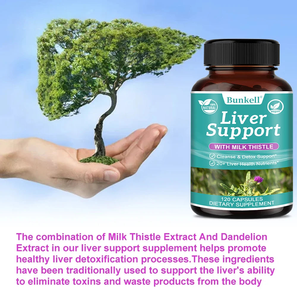 Bunkell Advanced Liver Detox Capsules – 120ct