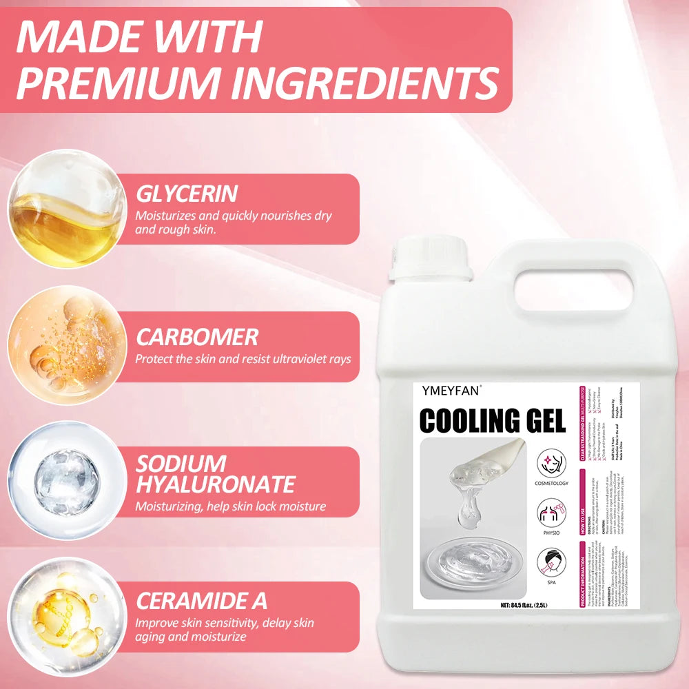 2.5L Clear Conductive Gel for Radiofrequency & Cavitation | Ultrasound Contact Gel