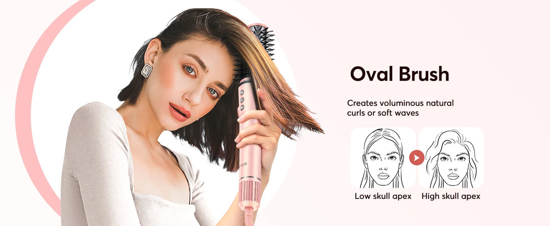 BOPCAL 5-in-1 Hair Dryer & Multi-Styler with 300M Negative Ions – Straightener, 32mm Curler, Volumizer & More