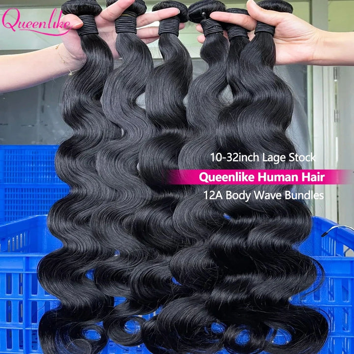 Radiance Body Wave Bundles – 100% Raw Human Hair, 24" Length