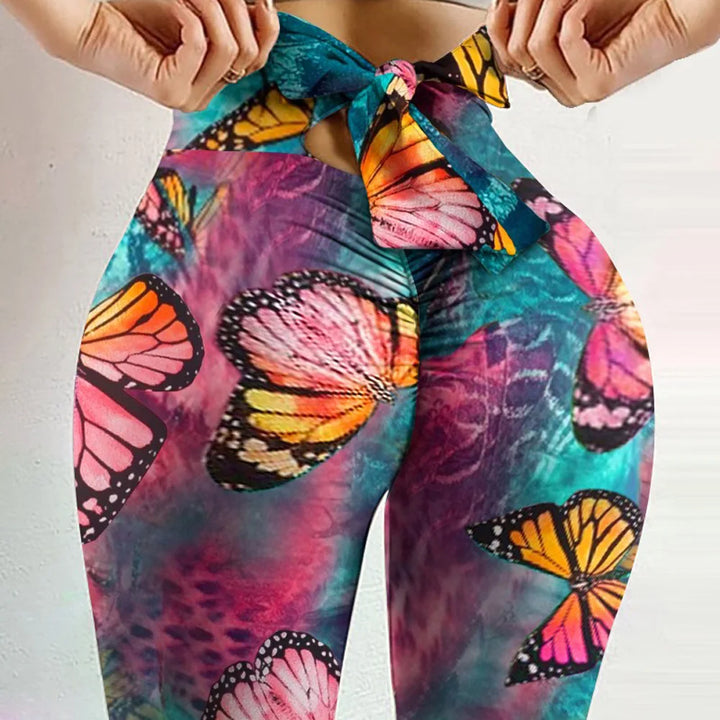 Seamless Tie Dye High-Waist Leggings for Women – Push-Up, Butt-Lifting, Fitness Gym Yoga Pants
