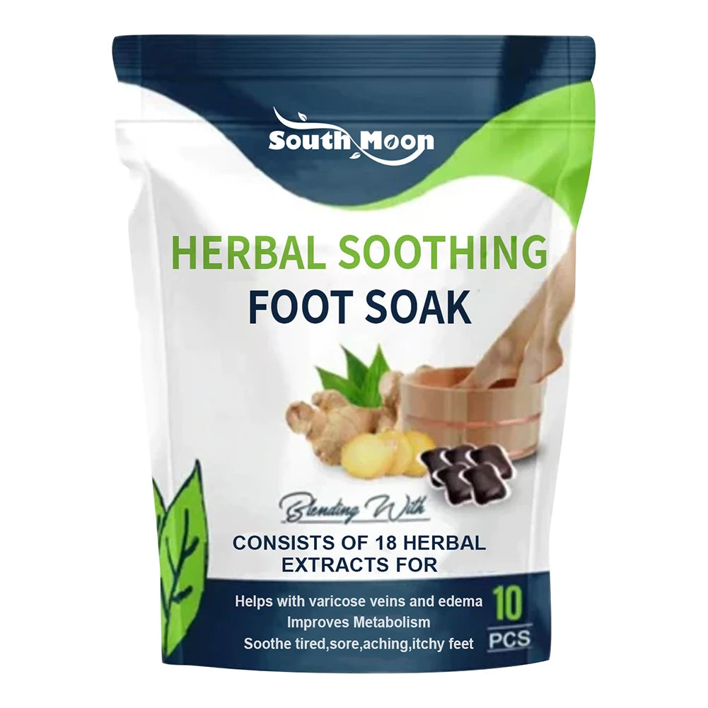 EmpowerEase Herbal Detox Foot Soak Gel – Slim, Soothe & Restore (10-Pack)