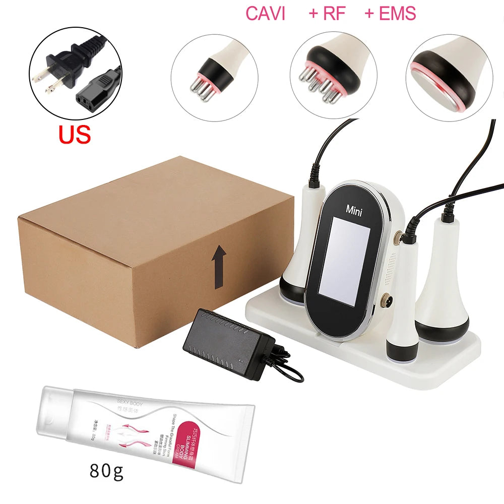 40K Ultrasonic Cavitation & RF EMS Machine – Body Slimming, Facial Lifting & Skin Tightening Beauty Device