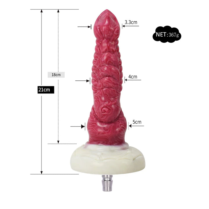 ROUGH BEAST Vac-U-Lock Sex Machine Attachment – Dildo Adapter for Quick Plug, 3XL & Suction Cup Interfaces